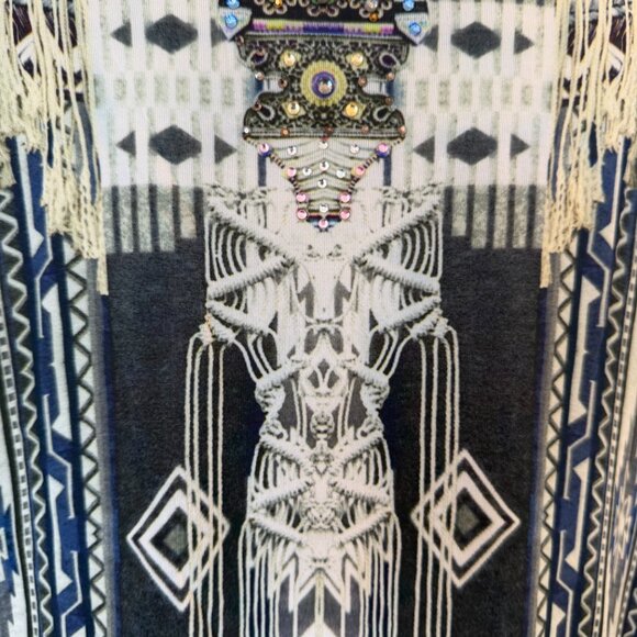 CAMILLA Short Kaftan - OS | Limited Edition Print w/Crystals - Picture 7 of 11